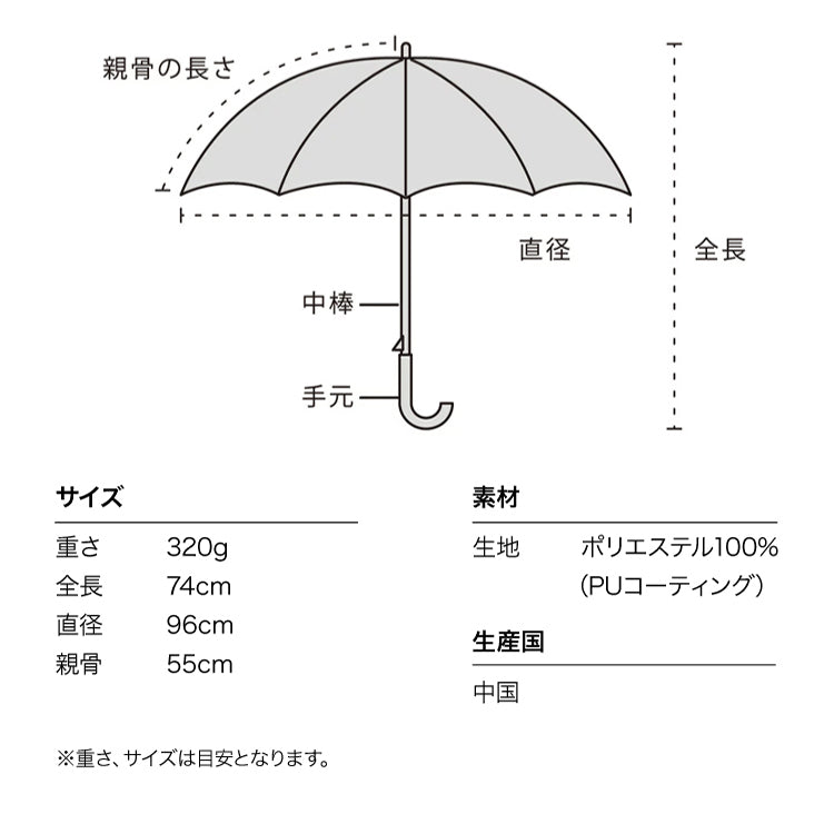 【Wpc.官方】日傘 遮光花影 55cm 大型 完全遮光 遮熱 晴雨兩用 女士長傘