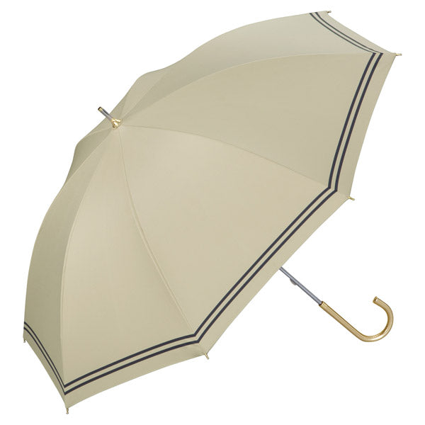 【Wpc.公式】日傘 遮光セーラー 50cm 完全遮光 遮熱 UVカット 晴雨兼用 レディース 長傘 (ベージュ) ベージュ