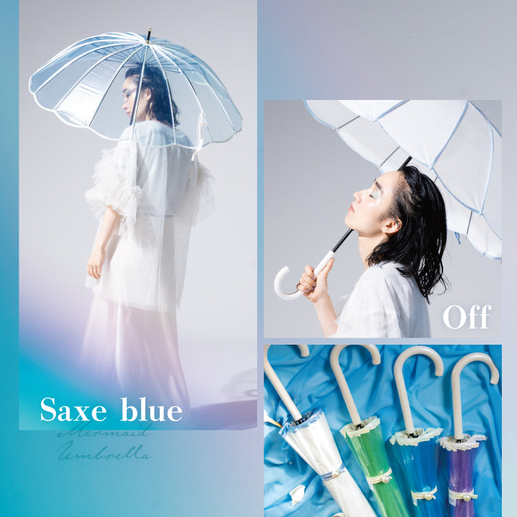 【Wpc.官方】塑膠傘 美人魚雨傘 55cm 傘 女士 可愛 雨傘 長傘