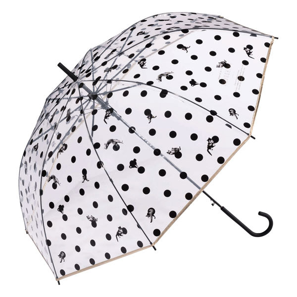【Wpc.官方】塑膠傘 沖昌之×Wpc. 塑膠貓咪點點 大型跳傘