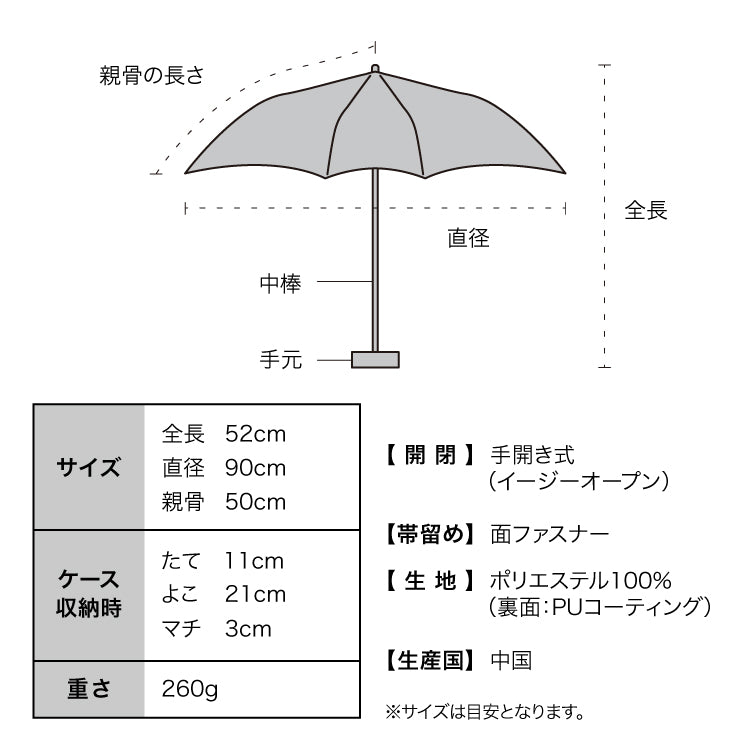 【Wpc.官方】日傘 遮光粉彩畫迷你 完全遮光 遮熱 晴雨兩用 女士摺疊傘