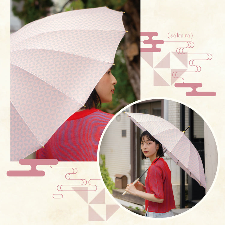 【Wpc.官方】雨傘 日本傳統色彩傘 16根骨 和風 女士 長傘
