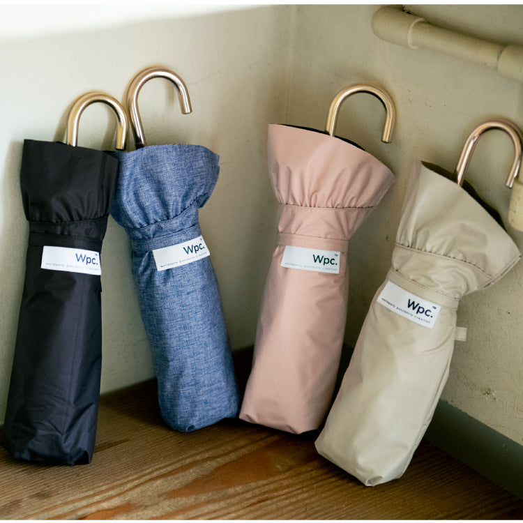 【Wpc.公式】日傘 遮光ドームパラソルフリル ミニ 大きい 完全遮光 遮熱 晴雨兼用 折りたたみ (ベージュ) ベージュ