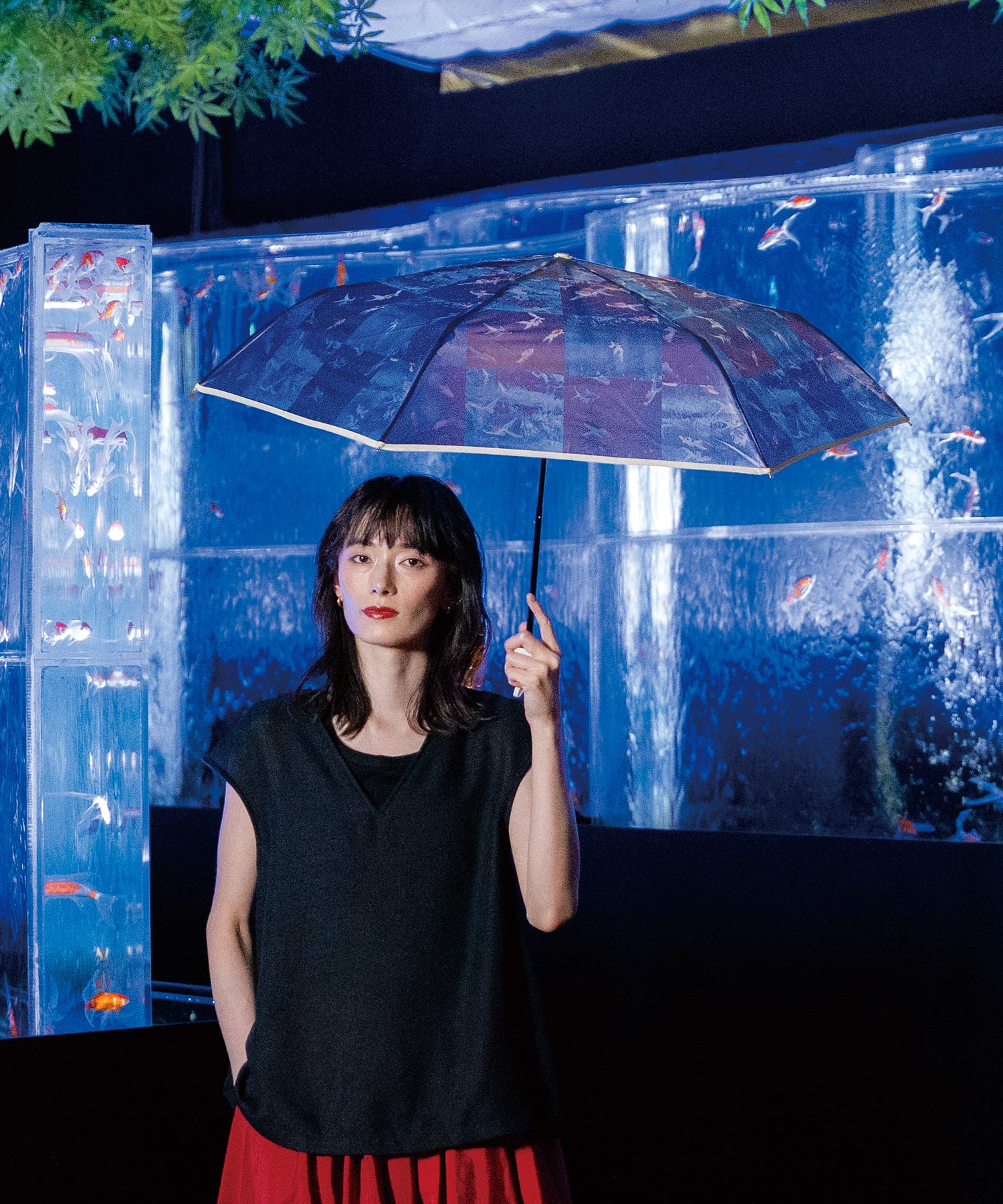 【Wpc.官方】塑膠傘 藝術水族館×Wpc.雨傘 迷你 傘 女士 折疊傘