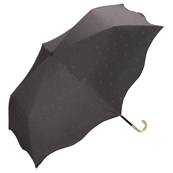 【Wpc.官方】日傘 遮光心形柔和迷你 輕量 完全遮光 遮熱 晴雨兩用 女士 折疊傘