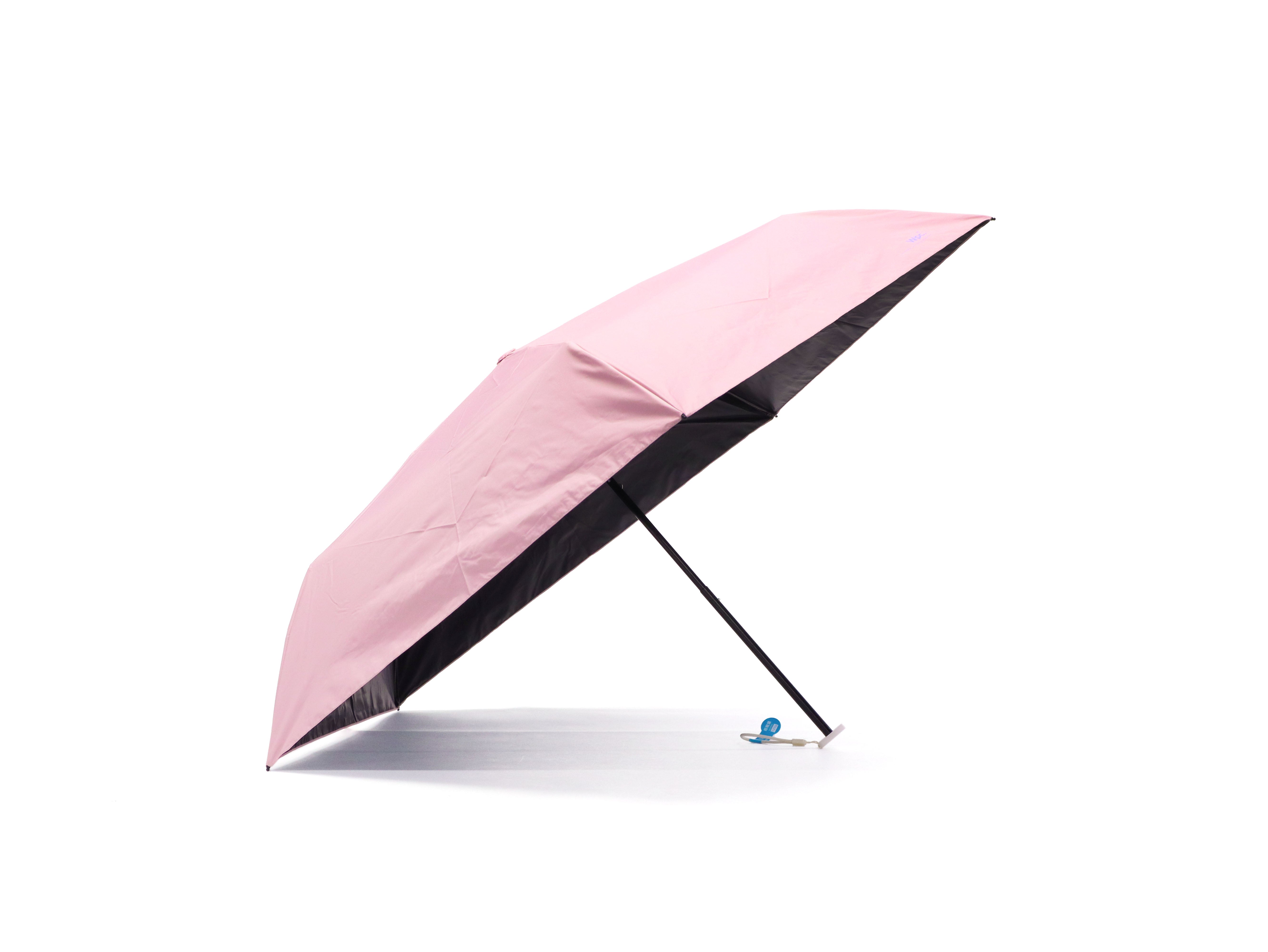 ダブリュピーシー Wpc. 折りたたみ傘 レディース 軽量 晴雨兼用 日傘 折りたたみ Wpc UVカット 超軽量 遮光 50cm 手動 AIR-LIGHT UV PARASOL ソリッド ミニ 801-11626-102(ピンク) ピンク