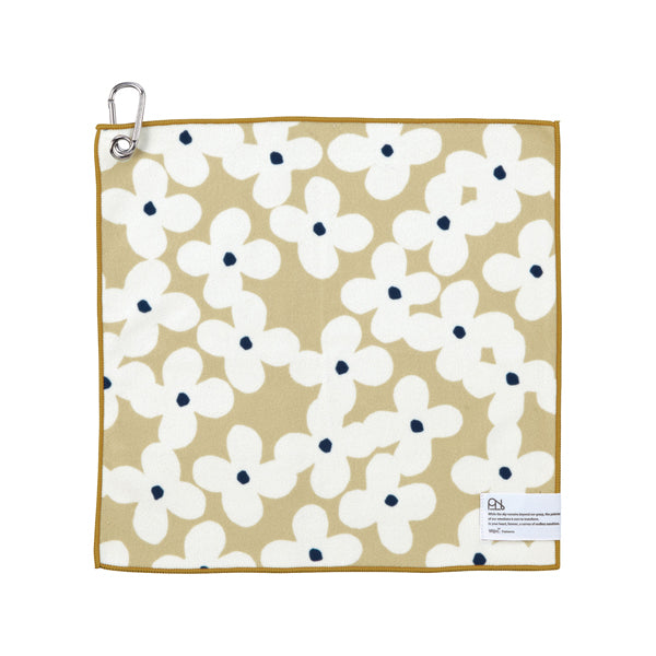 【Wpc.公式】カラビナ付きマルチくっつくろす 30cm×30cm マイクロファイバー 吸水性 ハンカチ(クッカモカ) クッカモカ