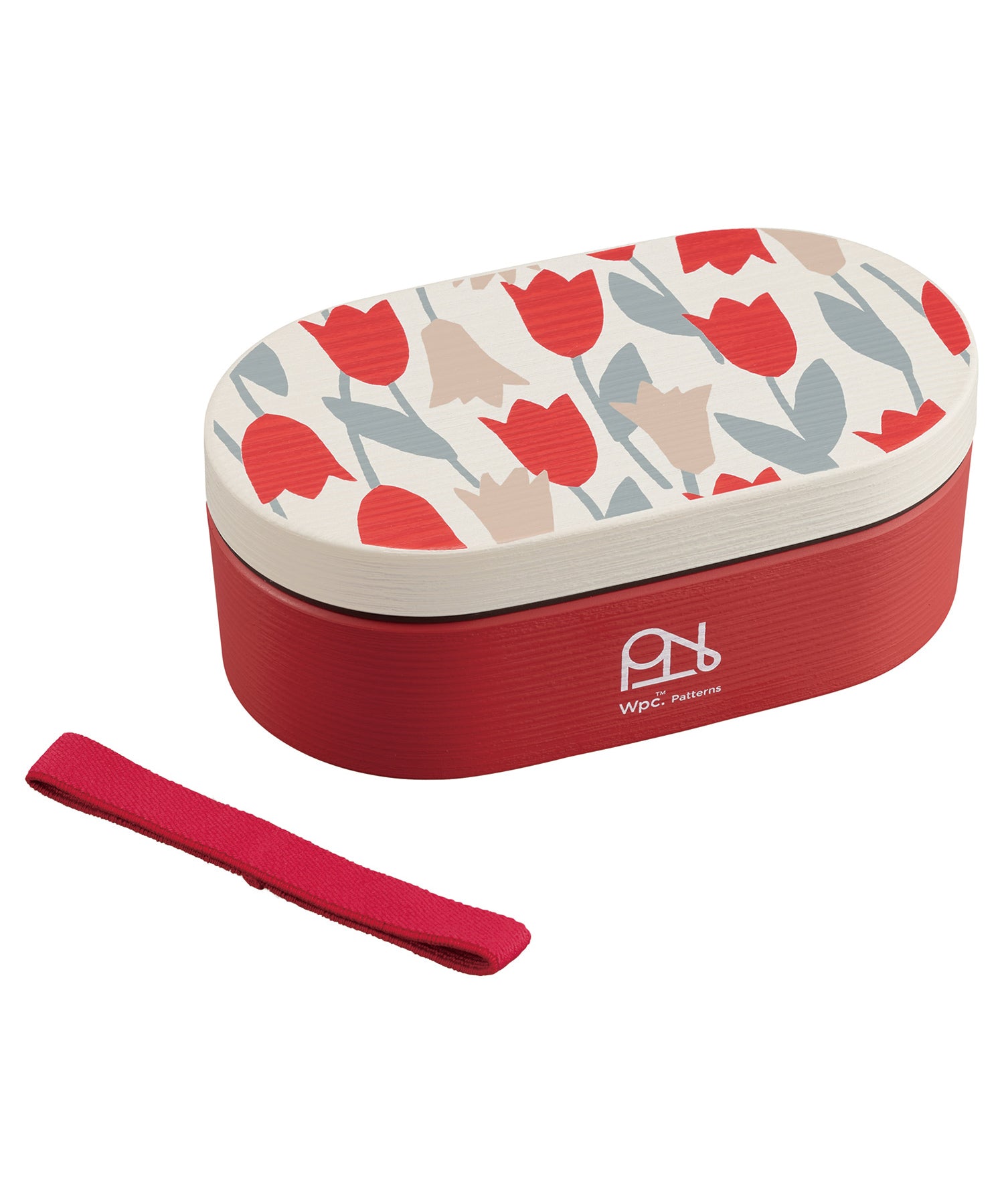 ダブリュピーシー Wpc. ランチボックス お弁当箱 1段 600ml おしゃれ 可愛い レンジ対応 食洗器対応 レディース 女性 弁当箱【Wpc.】【返品不可商品】 (ブルーミングチューリップレッド) ブルーミングチューリップレッド