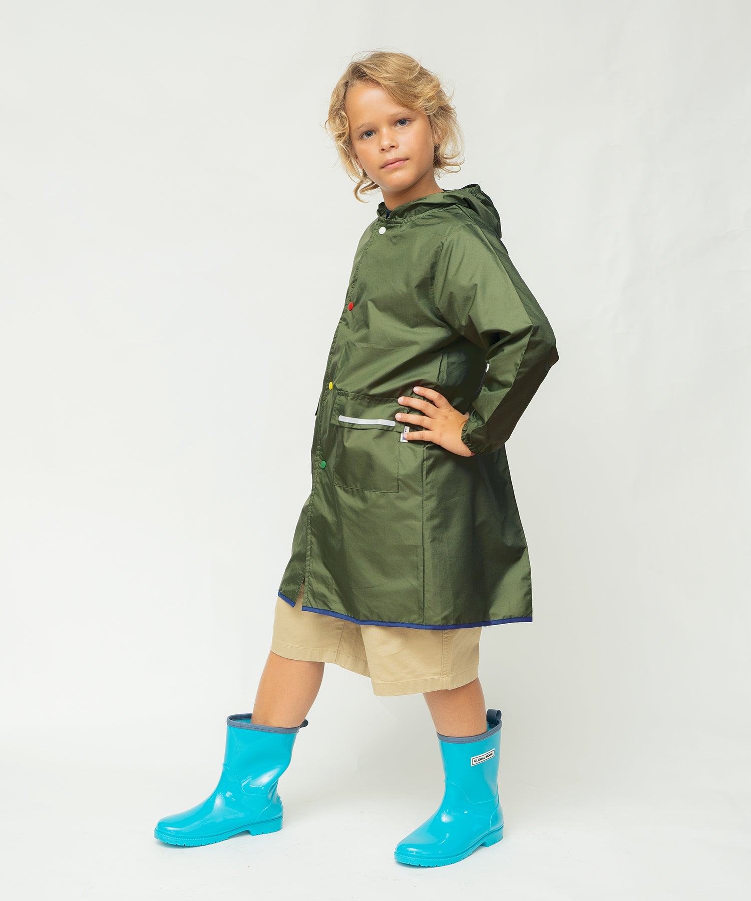 【Wpc.官方】兒童雨衣 Wpc. KIDS 素色雨衣【L】 L 兒童用 雨具 男孩 女孩 兒童 時尚 可愛 上學 幼稚園