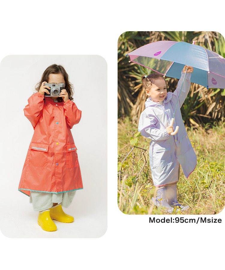 【Wpc.官方】兒童雨衣 Wpc. KIDS 素色雨衣【L】 L 兒童用 雨具 男孩 女孩 兒童 時尚 可愛 上學 幼稚園