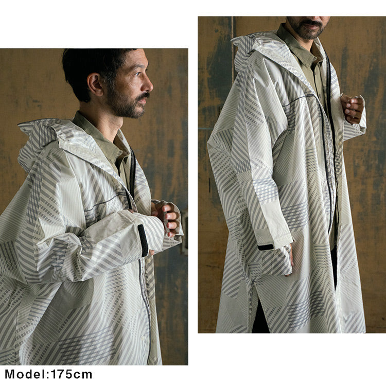 【Wpc.公式】レインバイシクルスリーブポンチョ 自転車用レインウェア レインコート 撥水 防水 レディース メンズ (ダブルカラーバイアス) ダブルカラーバイアス