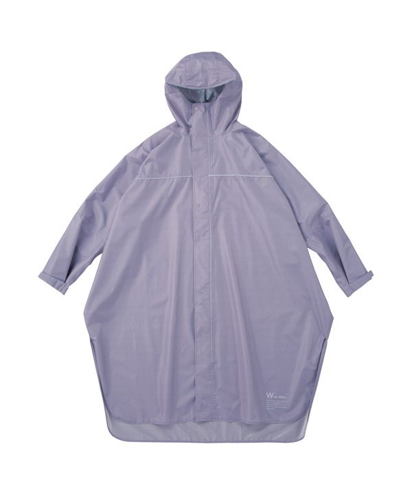 【Wpc.公式】レインバイシクルスリーブポンチョ 自転車用レインウェア レインコート 撥水 防水 レディース メンズ (パープル) パープル