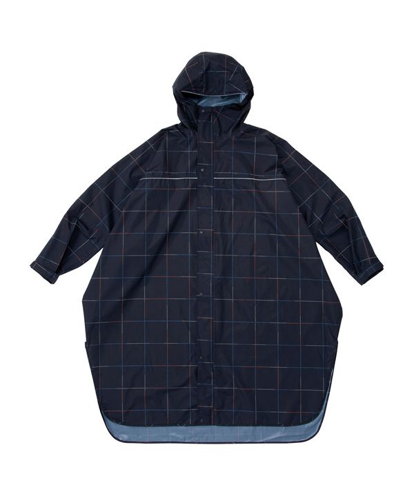 【Wpc.公式】レインバイシクルスリーブポンチョ 自転車用レインウェア レインコート 撥水 防水 レディース メンズ (カラードットチェック) カラードットチェック