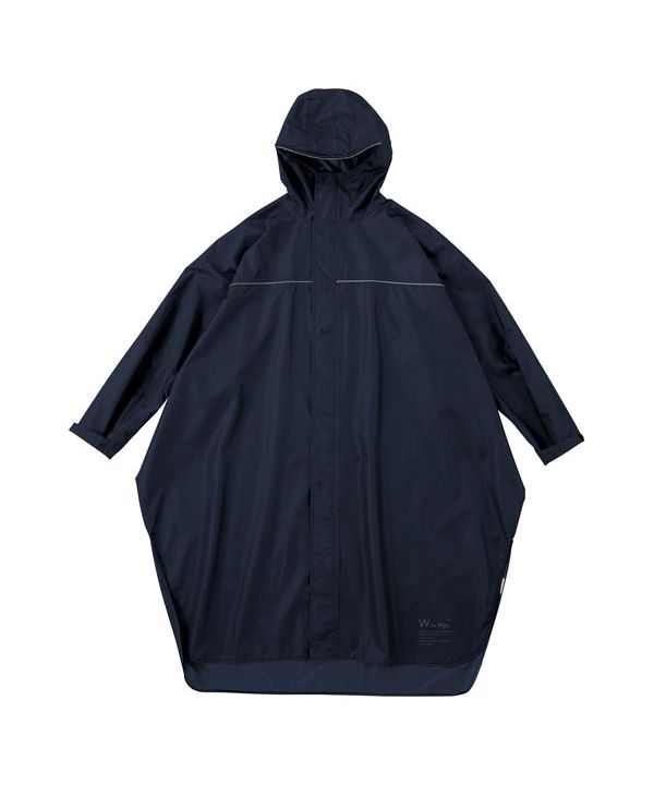 【Wpc.公式】レインバイシクルスリーブポンチョ 自転車用レインウェア レインコート 撥水 防水 レディース メンズ (ネイビー) ネイビー
