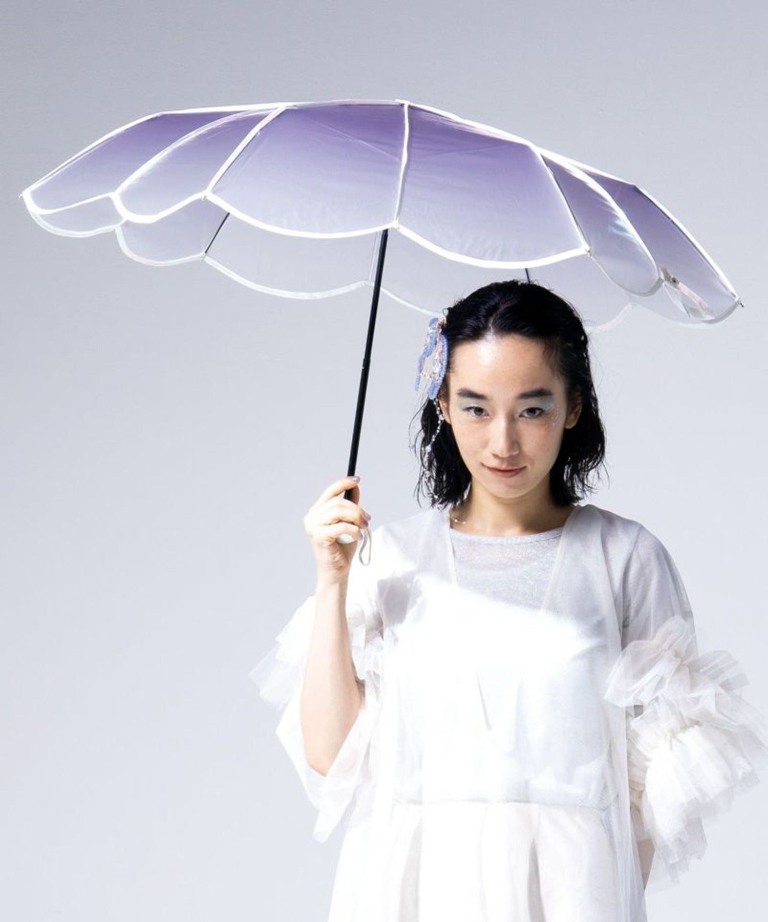 ダブリュピーシー Wpc. 【Wpc.】マーメイドアンブレラmini 折りたたみ傘 PT-0072-002 (パープル) パープル