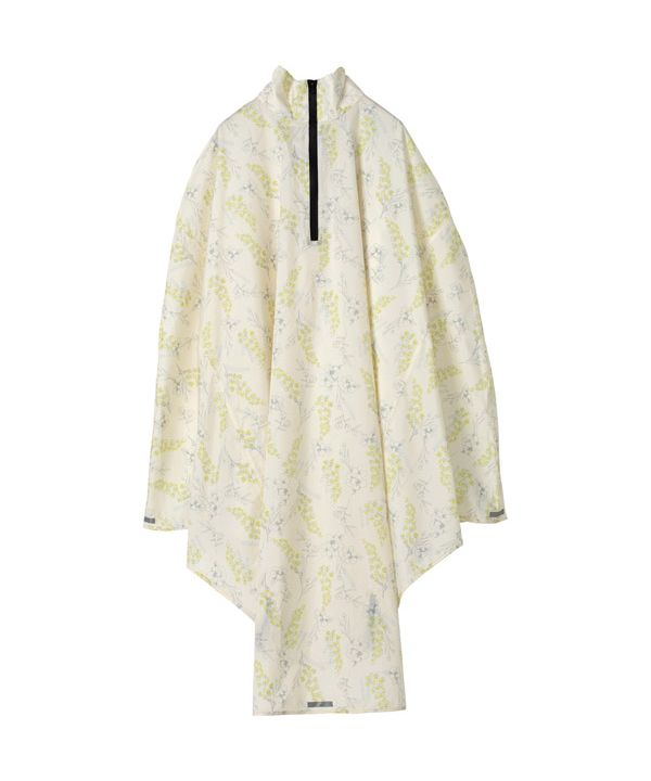 ダブリュピーシー Wpc. 【Wpc.公式】自転車用レインウェア チャリーポンポン はっ水 防水 レディース レインポンチョ,ラインフラワーオフ