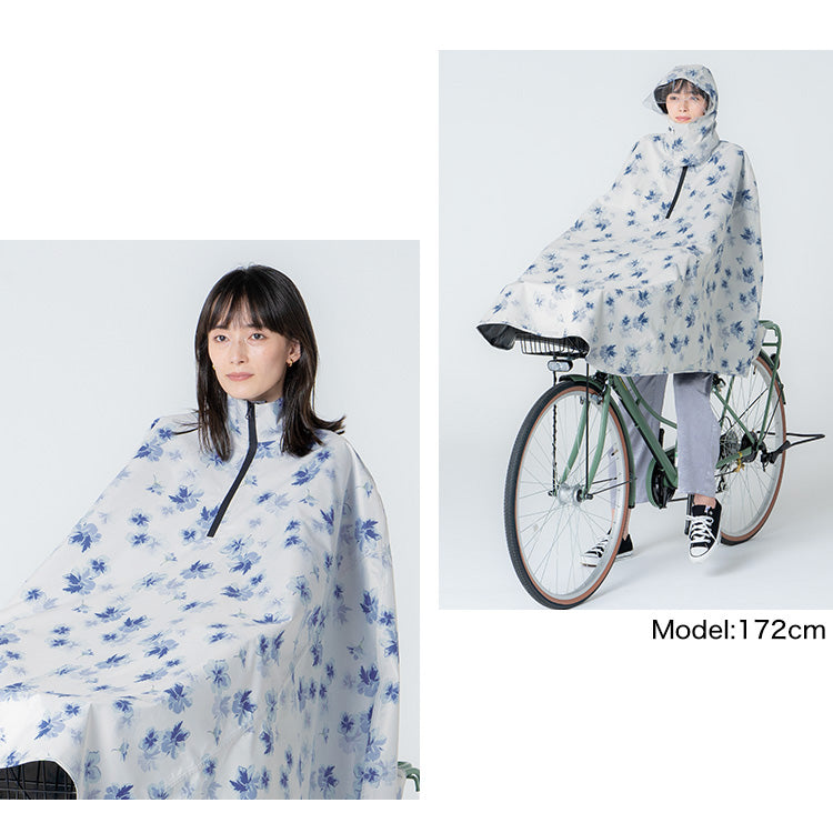 【Wpc.公式】自行車用雨具 Chari-PonPon 防潑水 防水 女士雨 poncho