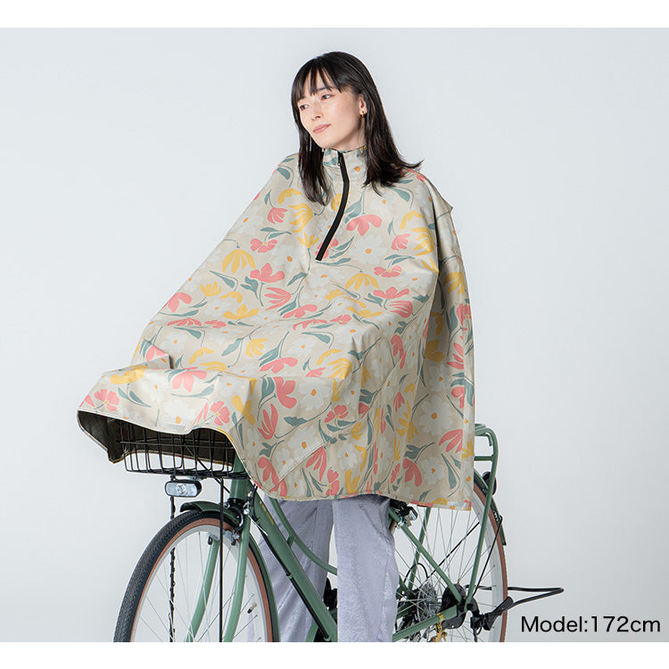 【Wpc.公式】自行車用雨具 Chari-PonPon 防潑水 防水 女士雨 poncho