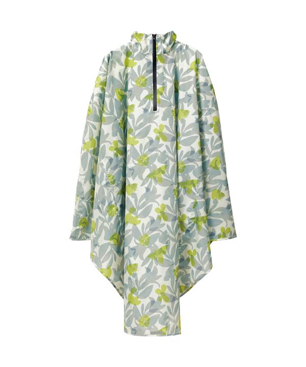 ダブリュピーシー Wpc. 【Wpc.公式】自転車用レインウェア チャリーポンポン はっ水 防水 レディース レインポンチョ,ボタニカルガーデングレー