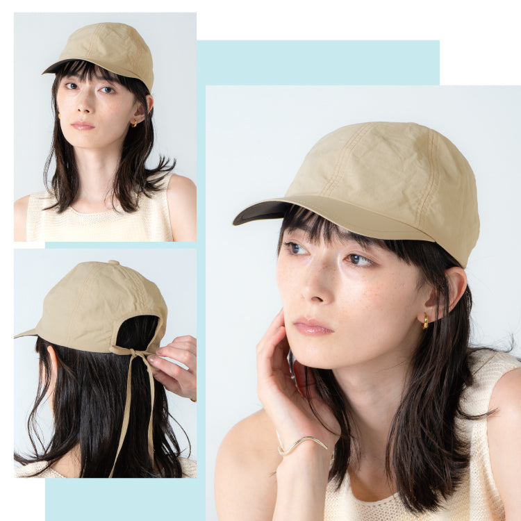 【Wpc.公式】帽子 UVカット 接触冷感キャップ UVキャップ 遮光 軽量 コンパクト 洗える レディース(ブラック) ブラック