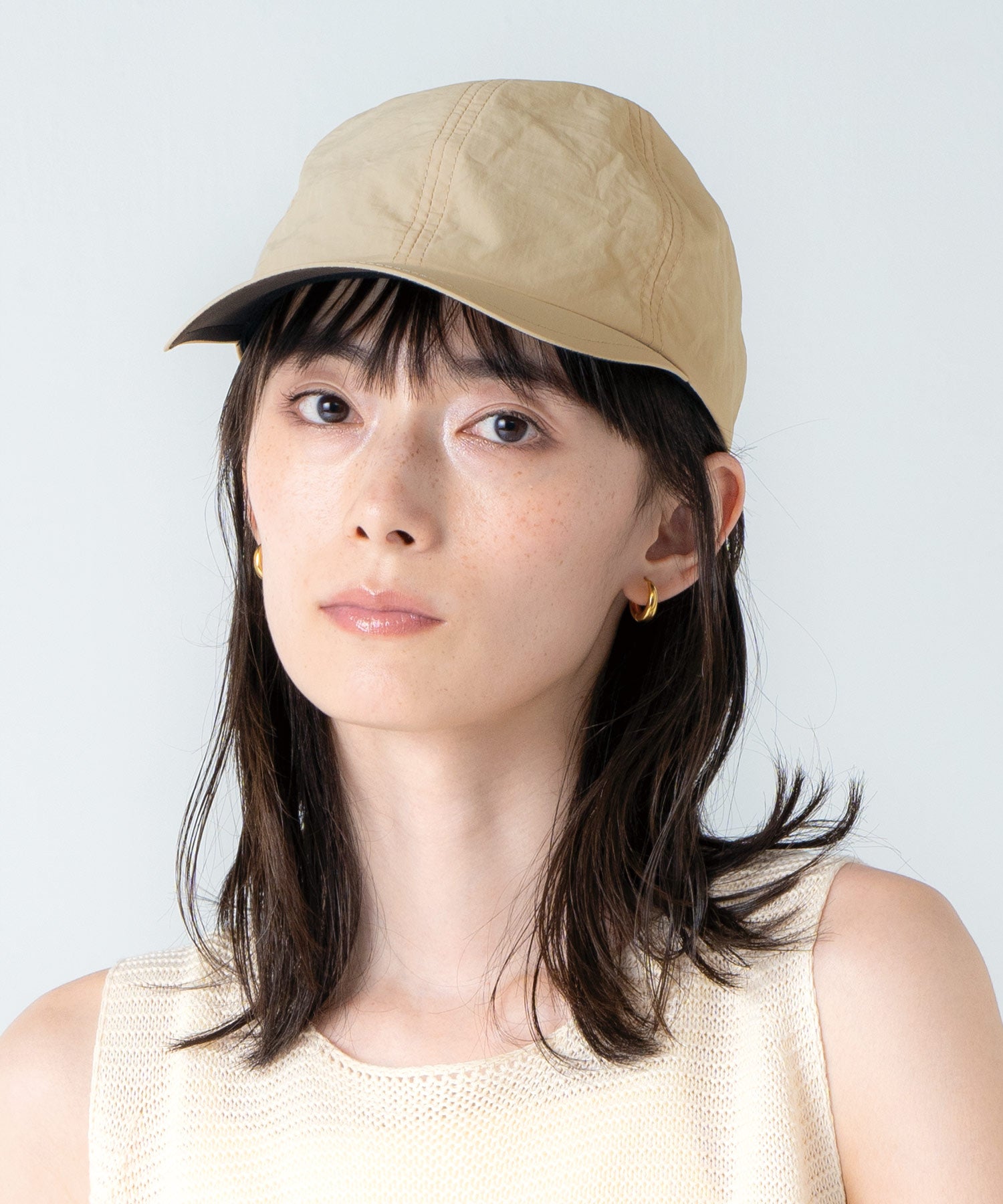 【Wpc.公式】帽子 UVカット 接触冷感キャップ UVキャップ 遮光 軽量 コンパクト 洗える レディース(ベージュ) ベージュ