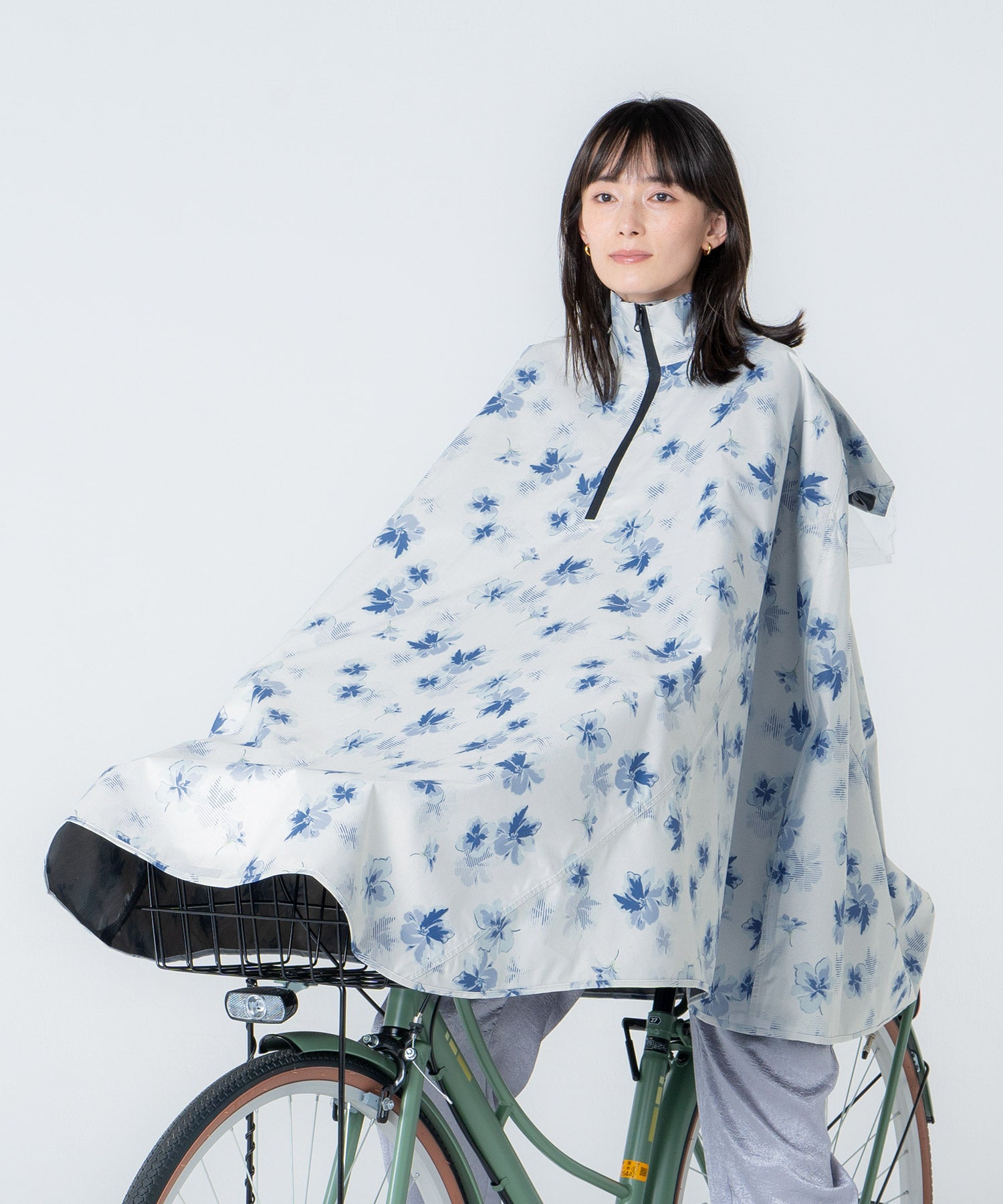 【Wpc.公式】自行車用雨具 Chari-PonPon 防潑水 防水 女士雨 poncho