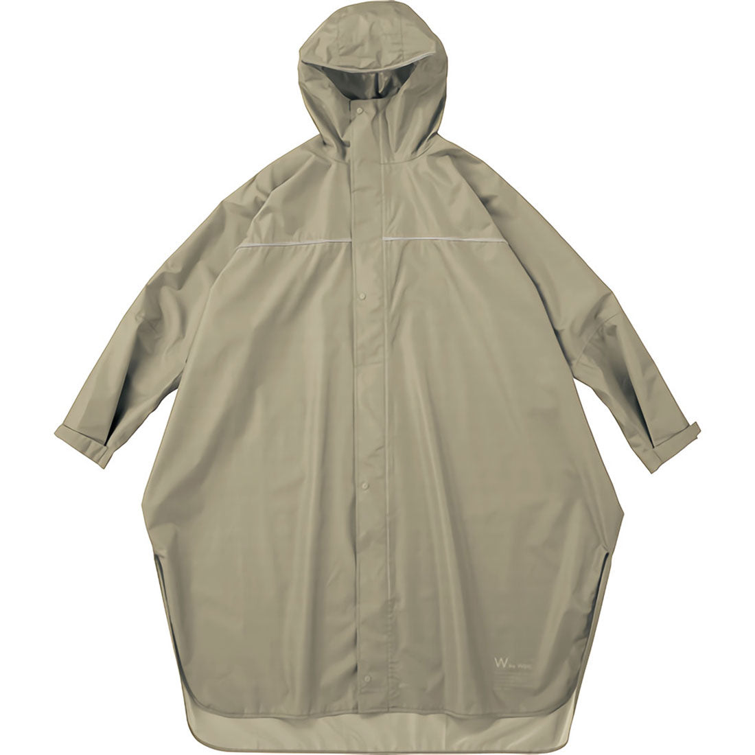 ダブリュピーシー Wpc. レインバイシクルスリーブポンチョ,ベージュ