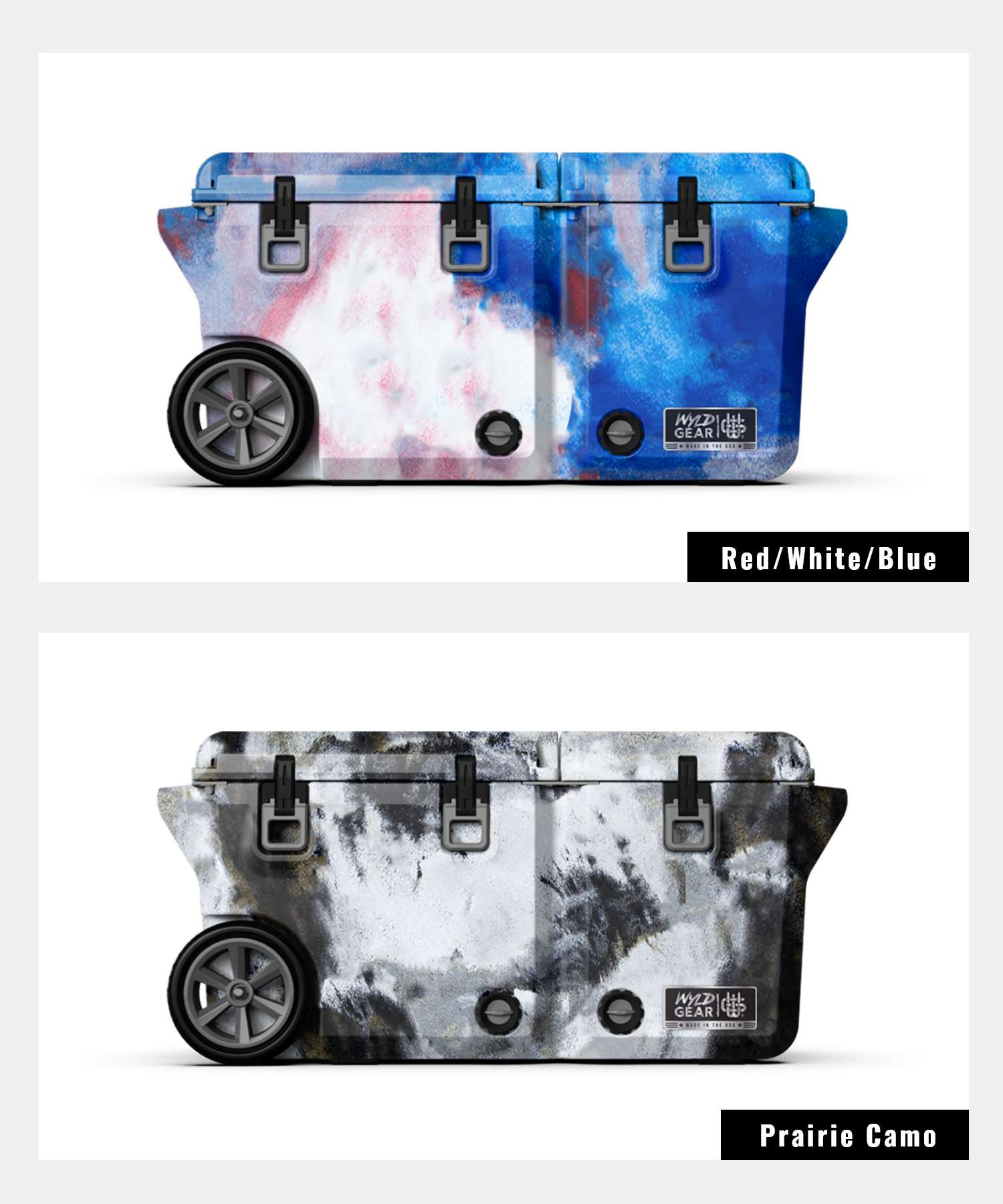 Wild Gear WyLD GEAR Wild Gear WYLD GEAR Hard Cooler FREEDOM Series 65 QT Cooler Unisex Leisure Camping Equipment made in USA