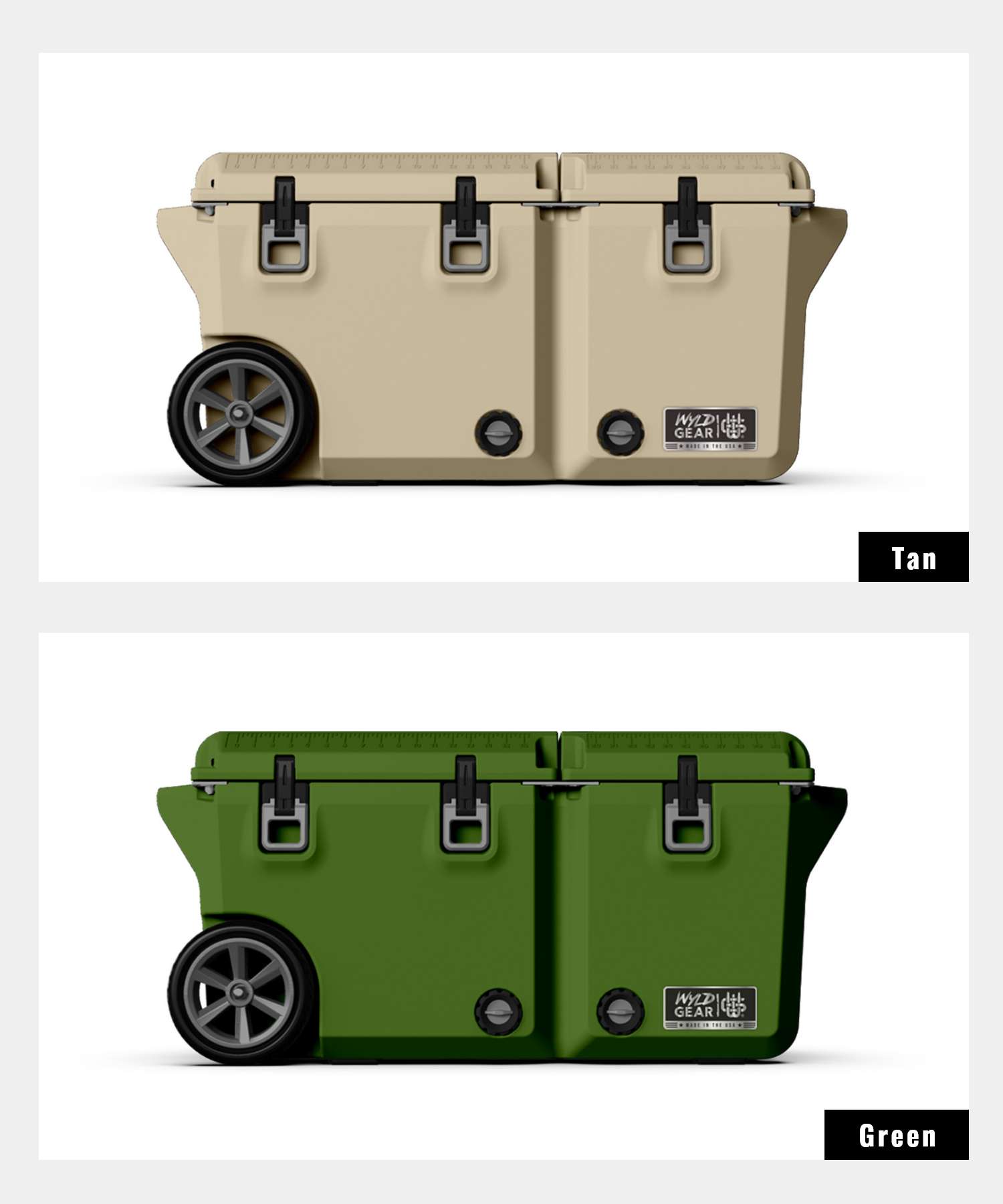 Wild Gear WyLD GEAR Wild Gear WYLD GEAR Hard Cooler FREEDOM Series 65 QT Cooler Unisex Leisure Camping Equipment made in USA