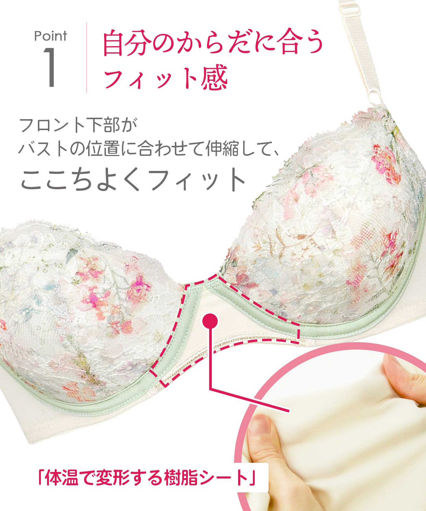 ウイング Wing ブラショーツセット 【マッチミーブラ】 ブラがわたしに合わせてくれる 【返品不可商品】 (PI) PI