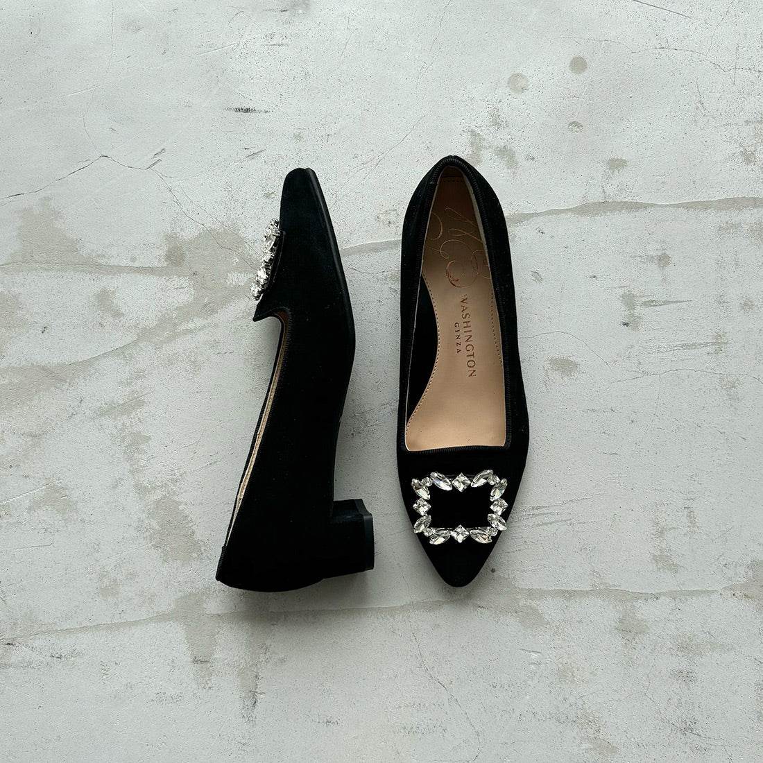 Ginza Washington WASHINGTON Bijou Buckle Pumps
