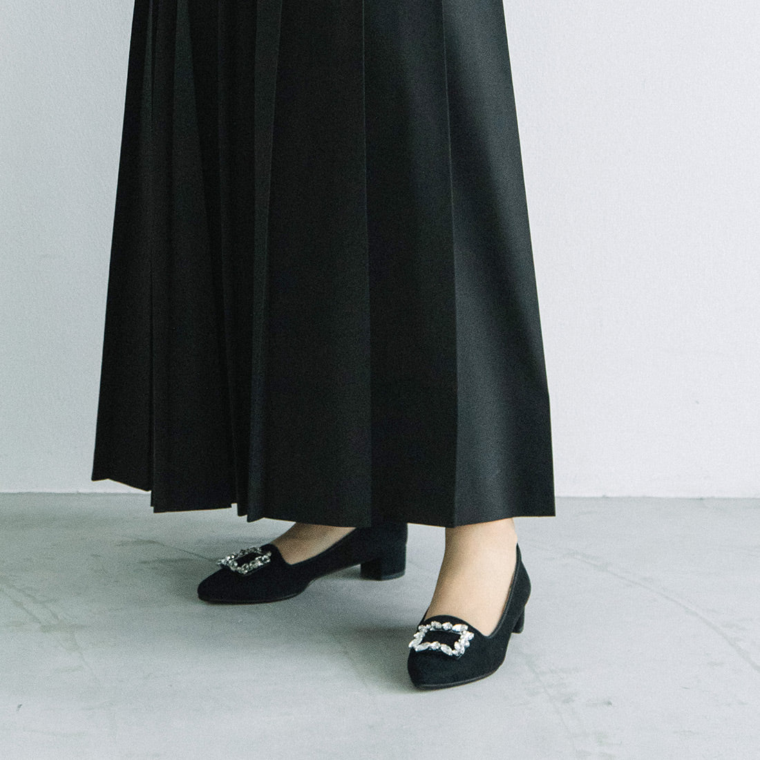 Ginza Washington WASHINGTON Bijou Buckle Pumps