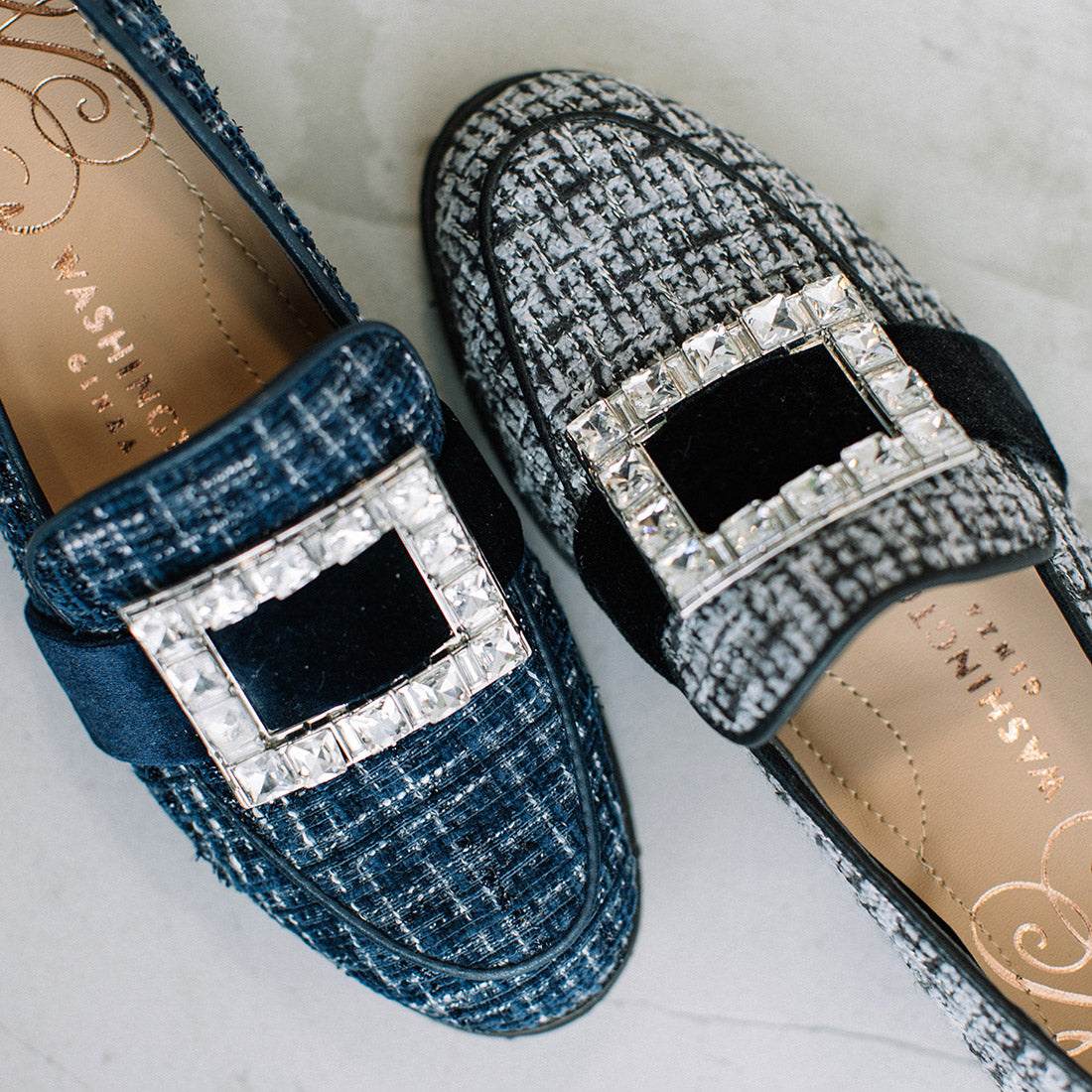 ギンザワシントン 銀座ワシントン WASHINGTON ビジューバックルローファー