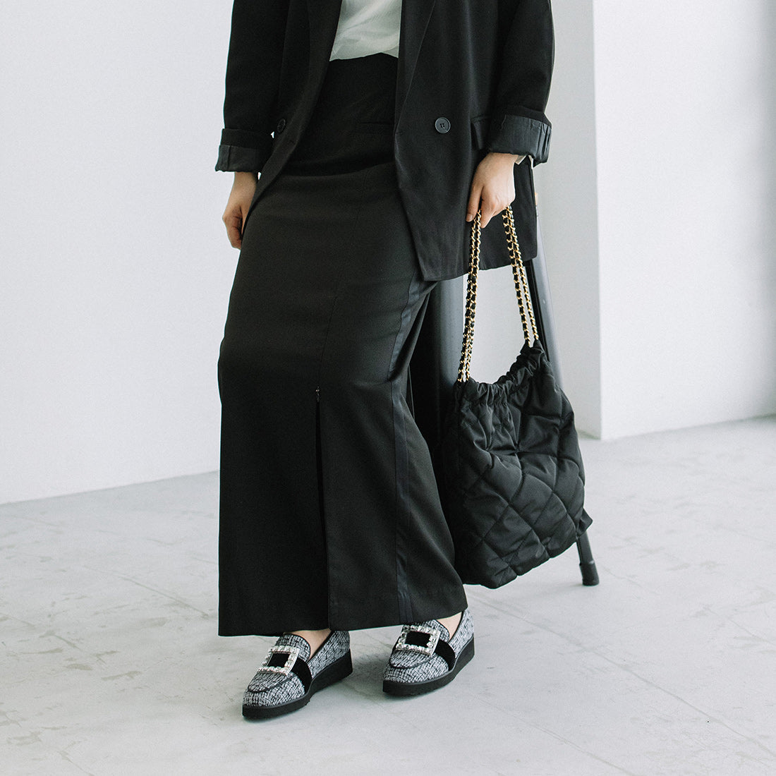 ギンザワシントン 銀座ワシントン WASHINGTON ビジューバックルローファー