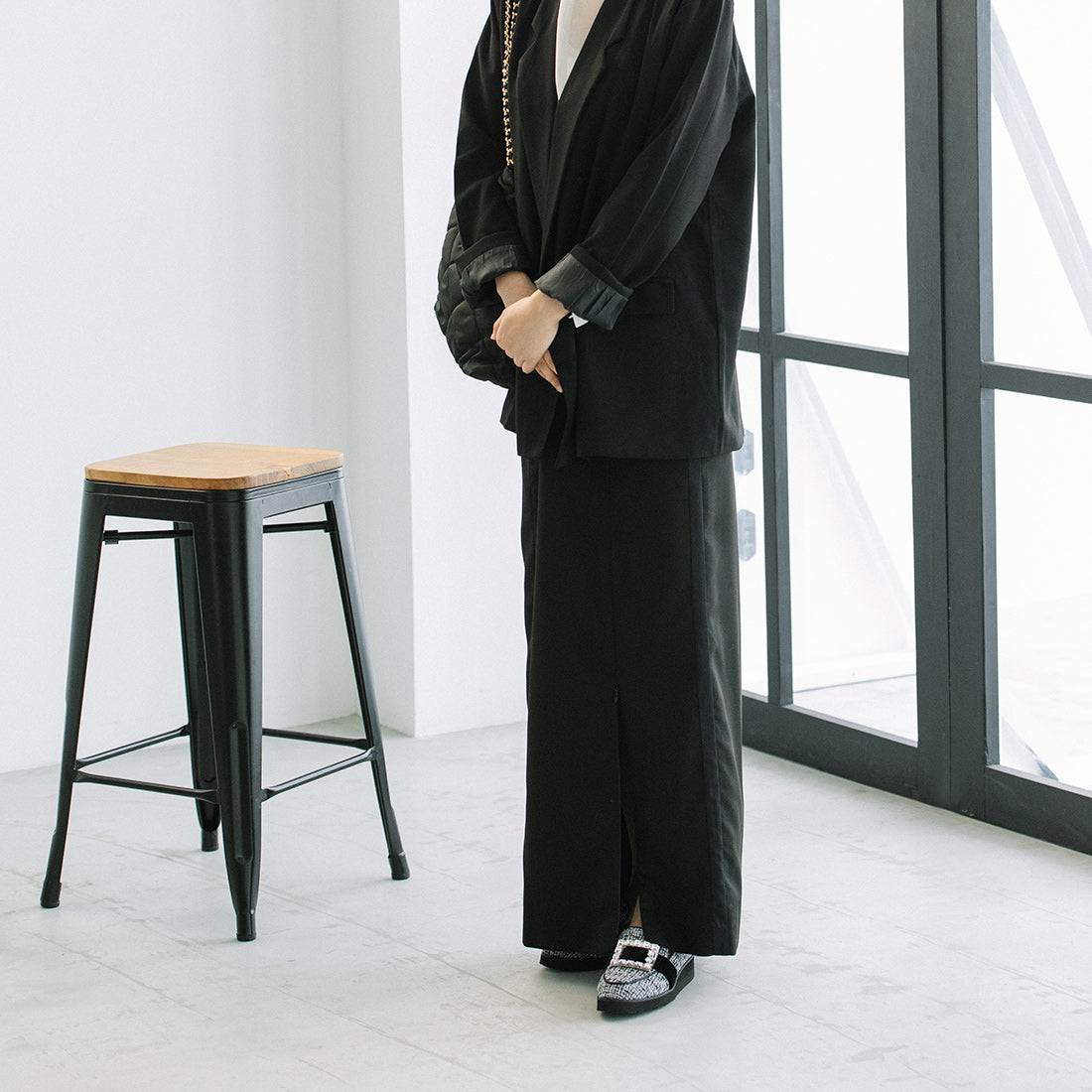 ギンザワシントン 銀座ワシントン WASHINGTON ビジューバックルローファー