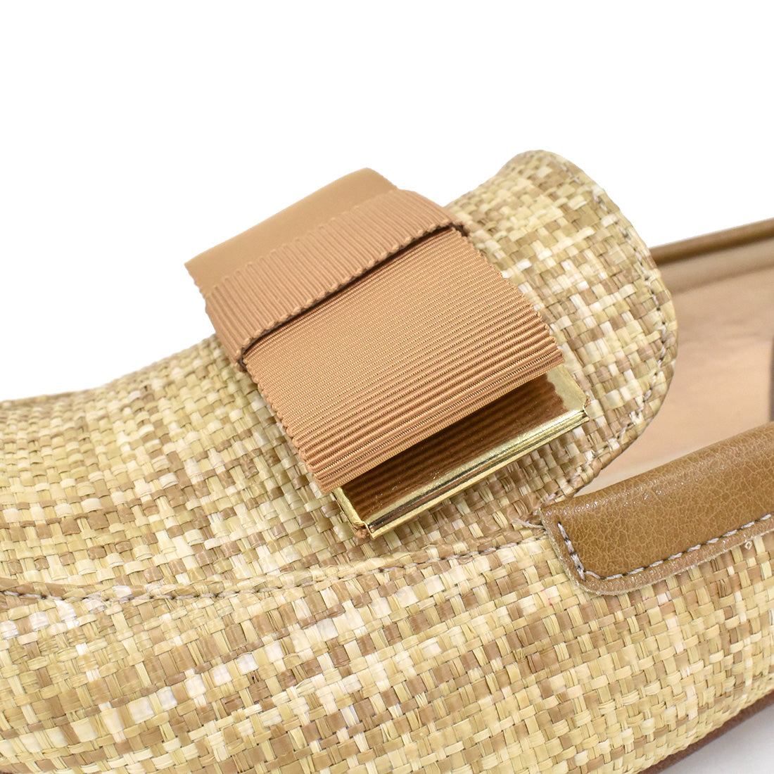 ギンザワシントン 銀座ワシントン WASHINGTON パナマリボンローファー (ベージュ) ベージュ