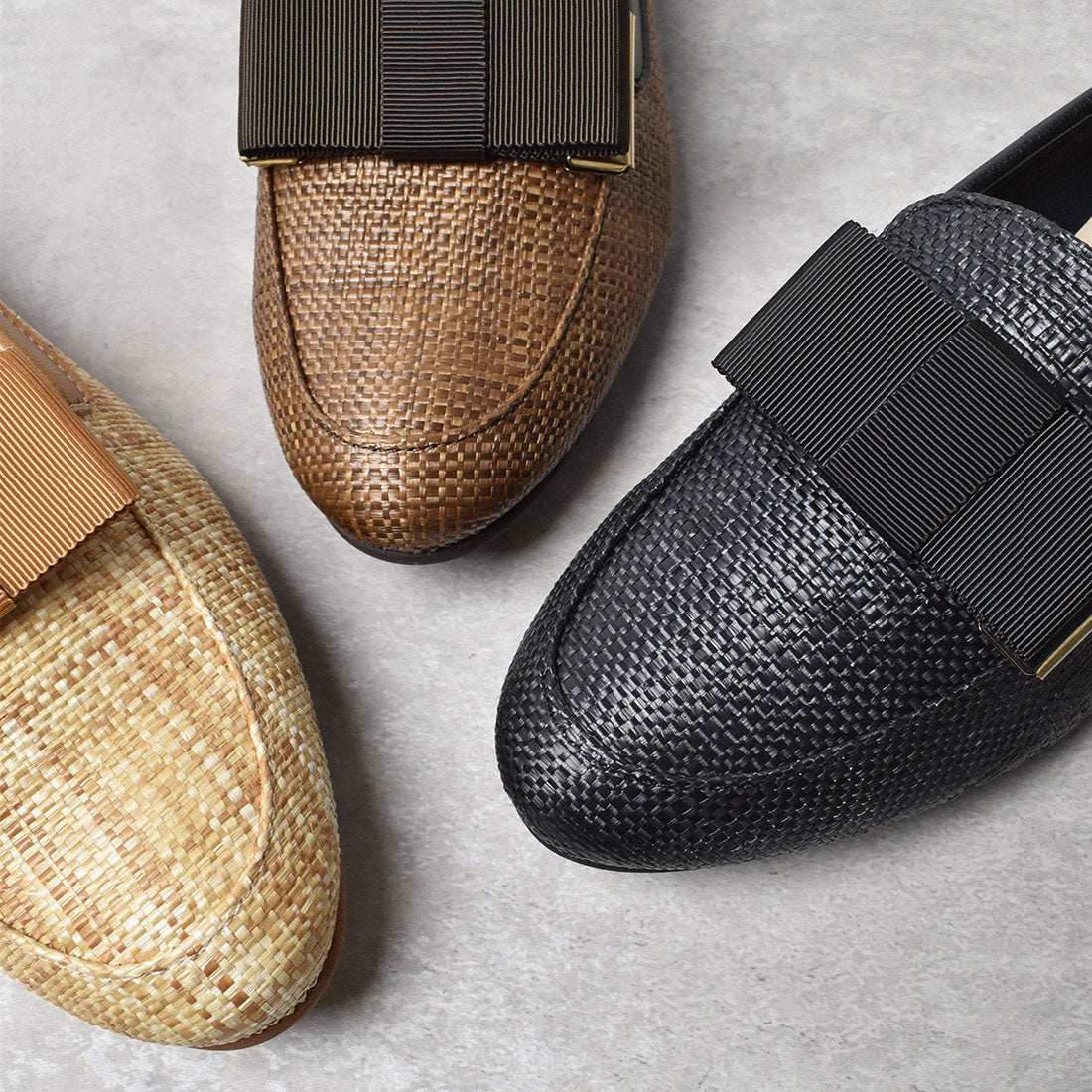 ギンザワシントン 銀座ワシントン WASHINGTON パナマリボンローファー (ベージュ) ベージュ