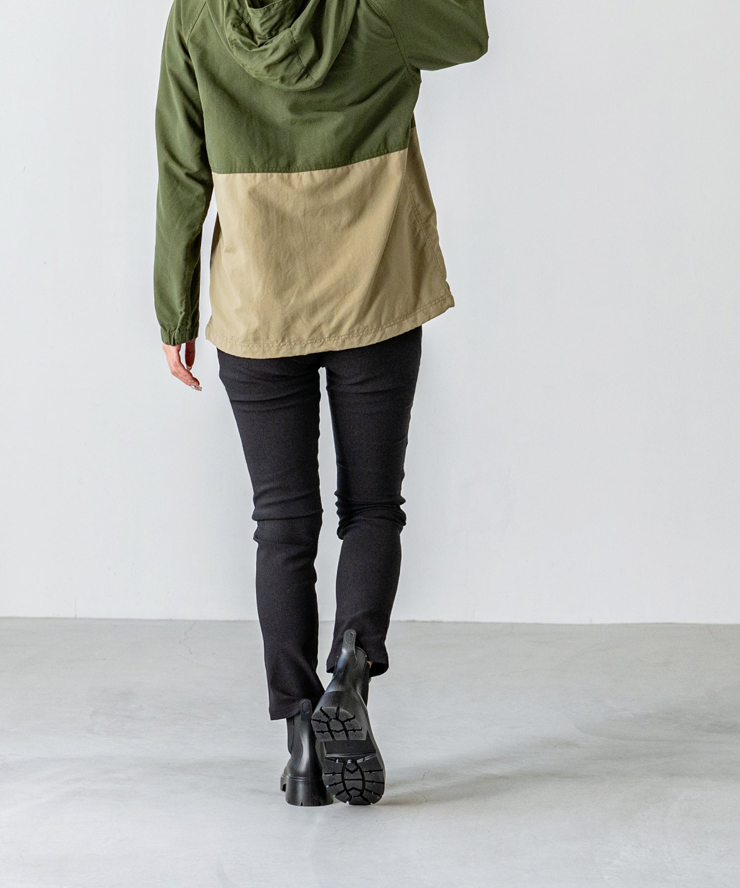 ウェレッグ welleg 完全防水 厚底 サイドゴア レインブーツ (6001ブラック) 6001ブラック