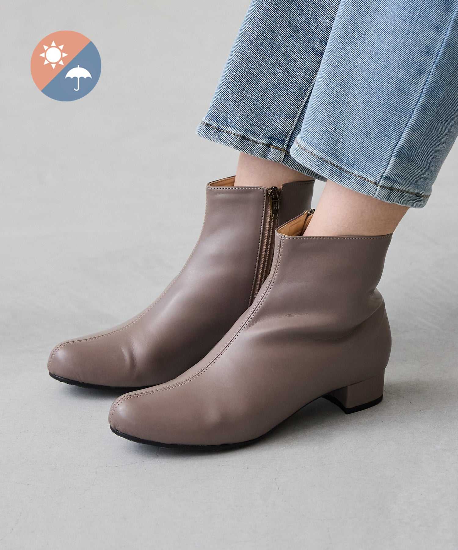 ウェレッグ セレクト welleg sellect 整うブーツ,1034グレージュPU