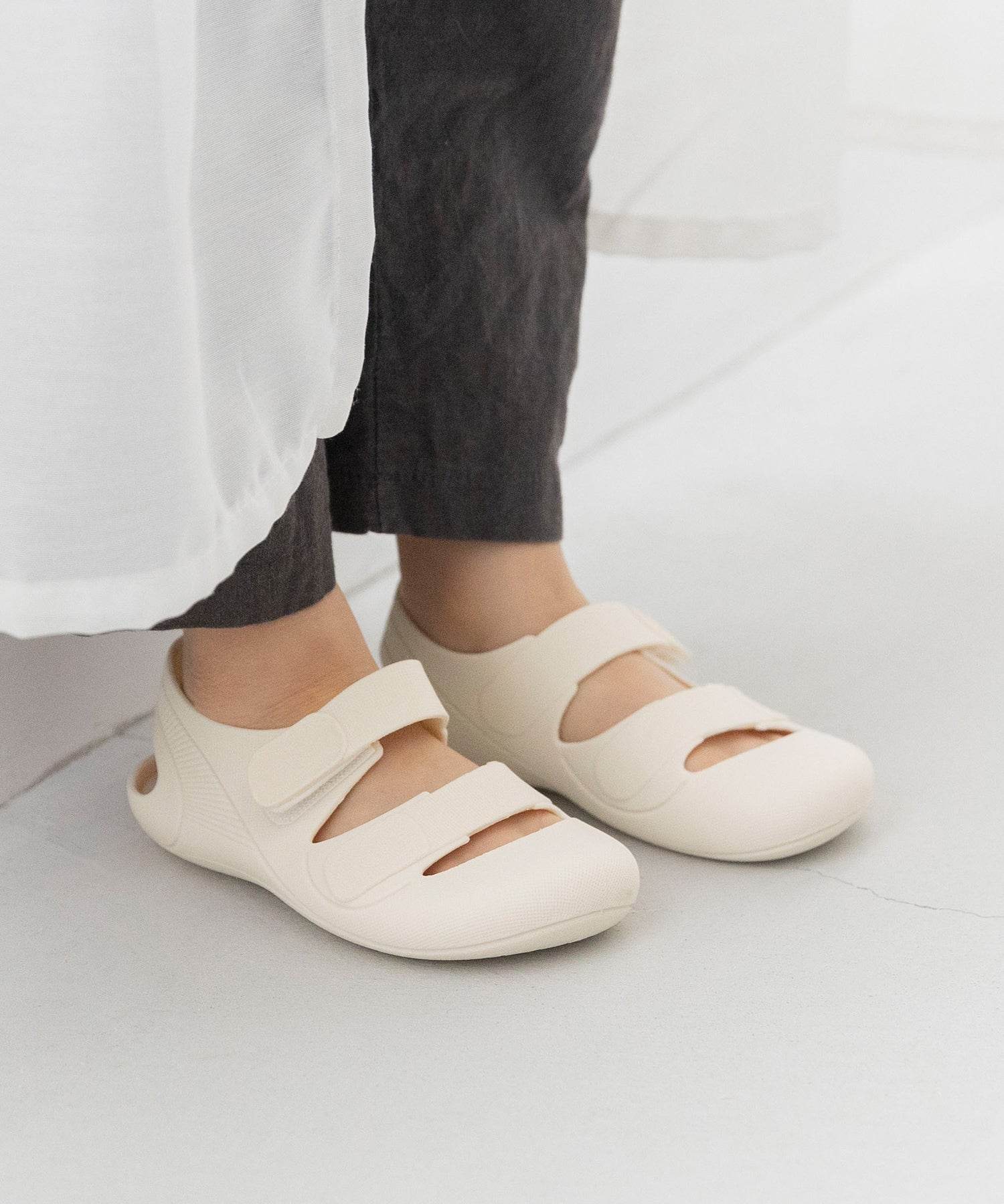 ウェレッグ セレクト welleg sellect キッズ ベビー ダブルベルト サンダル (6002ホワイト) 6002ホワイト