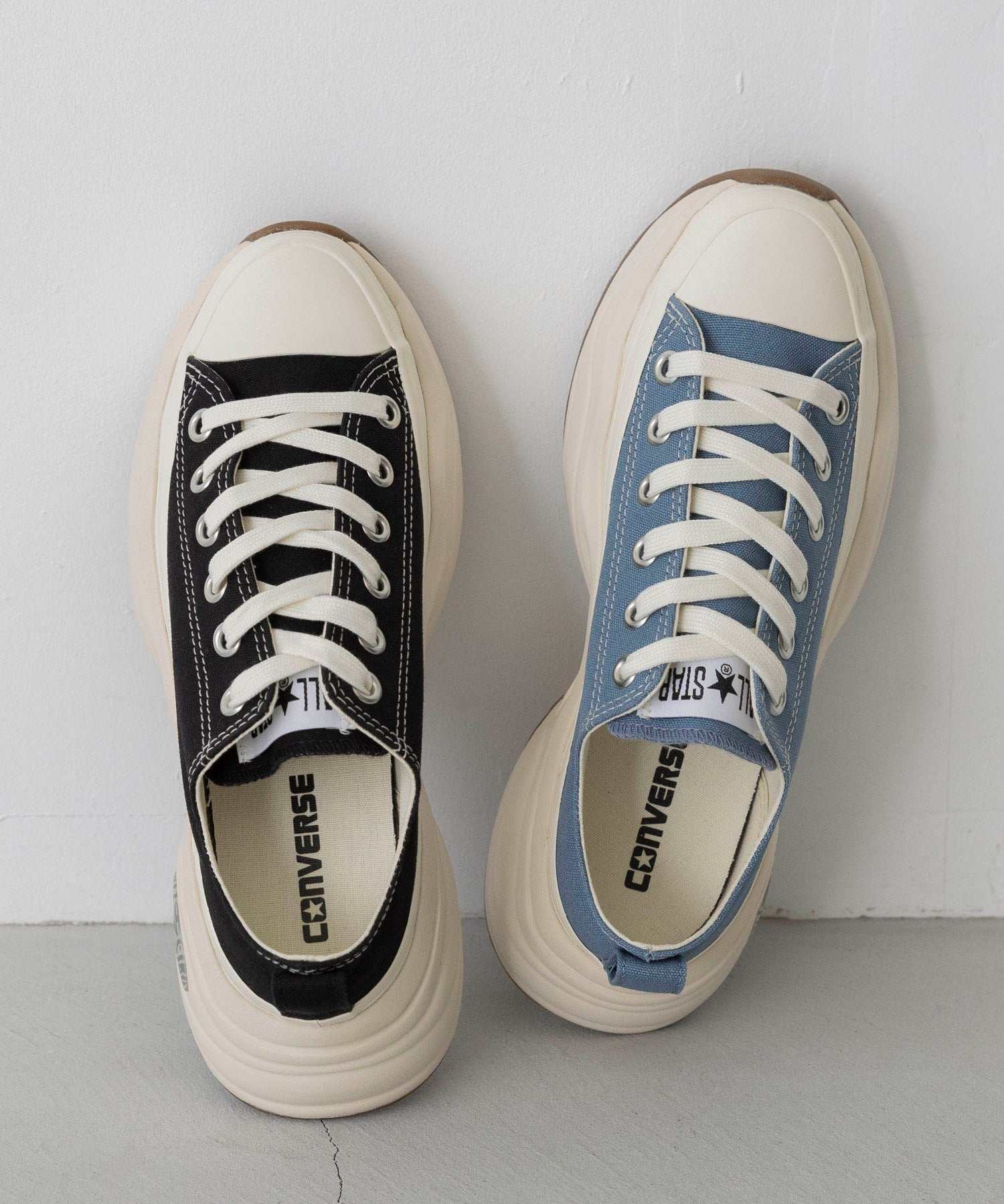 ウェレッグ セレクト welleg sellect オールスター 厚底 ローカットスニーカー (4072ストーンブルー/OX) 4072ストーンブルー/OX