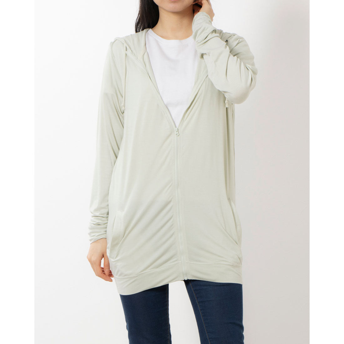 ウェレッグ セレクト welleg sellect UV 接触冷感 ロングジップパーカー