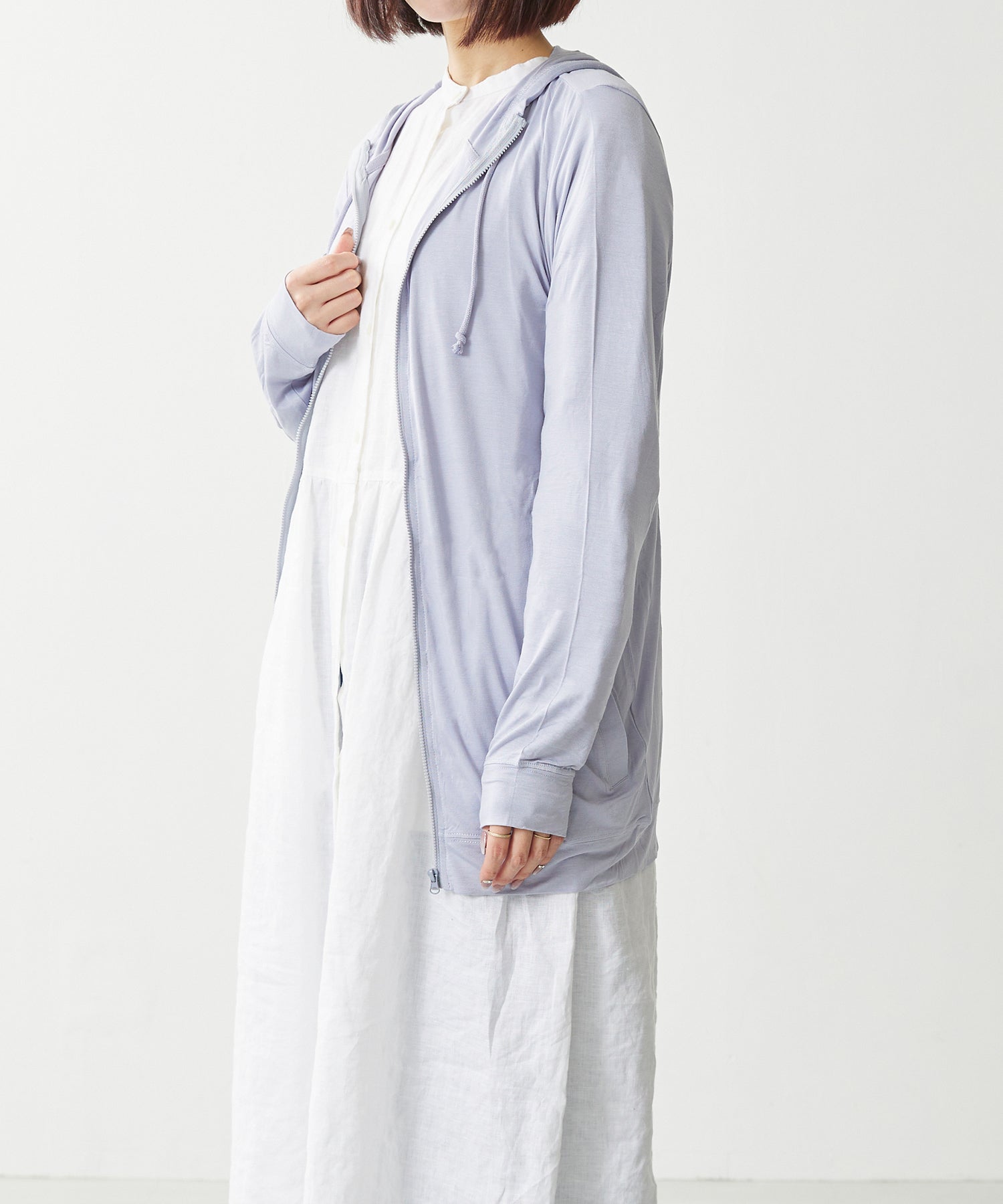 ウェレッグ セレクト welleg sellect UV 接触冷感 ロングジップパーカー