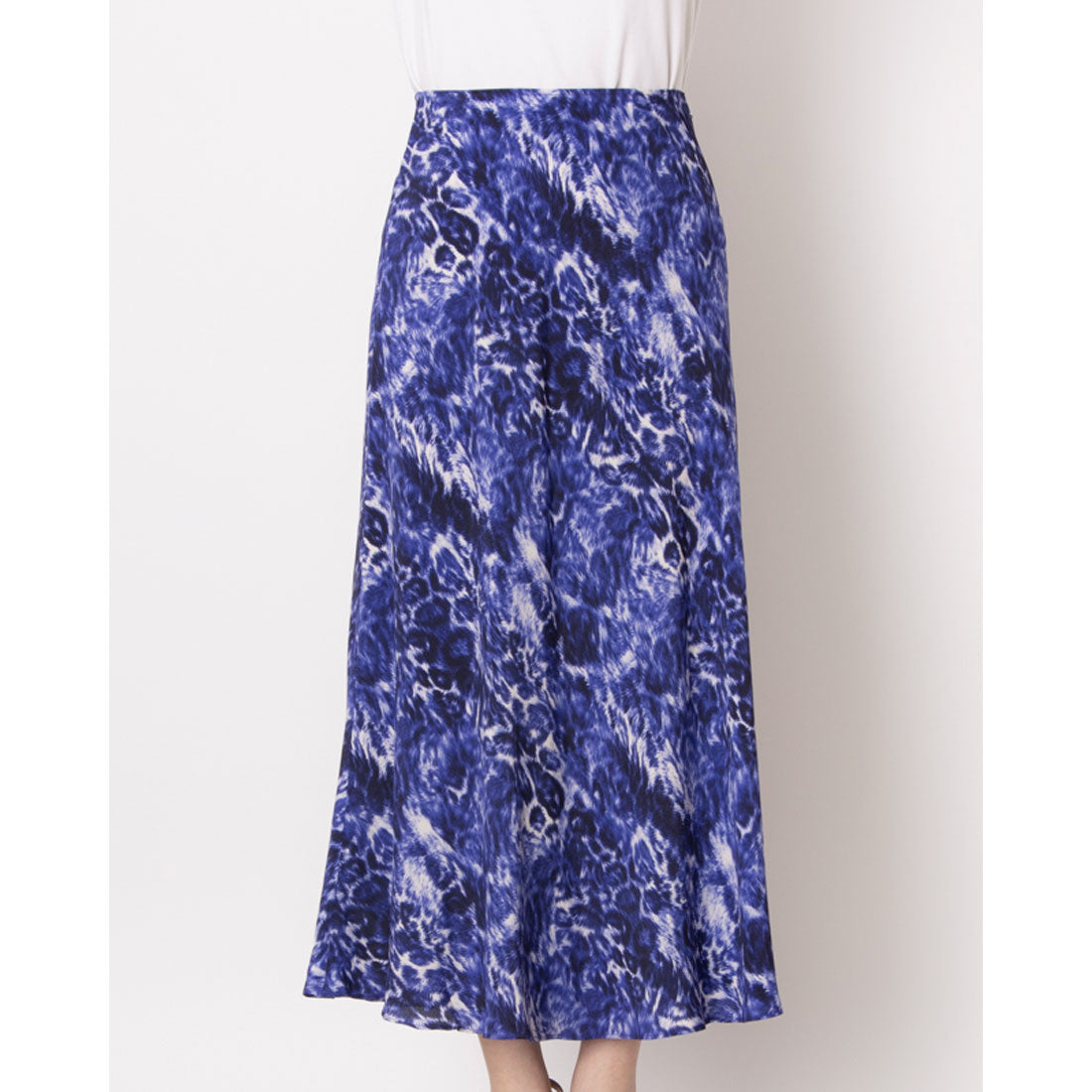 ウィッスルズ WHISTLES Glossy Leopard Bias Skirt (Purple/Multi) Purple/Multi