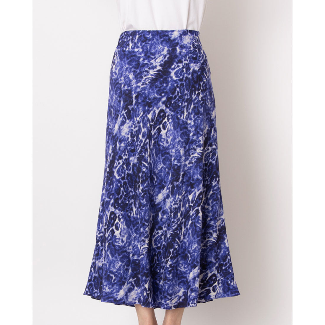 ウィッスルズ WHISTLES Glossy Leopard Bias Skirt (Purple/Multi) Purple/Multi