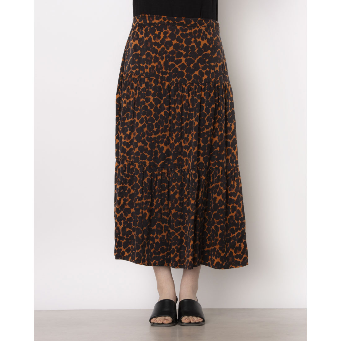 ウィッスルズ WHISTLES Smudge Animal Tiered Skirt (Multicolour) Multicolour