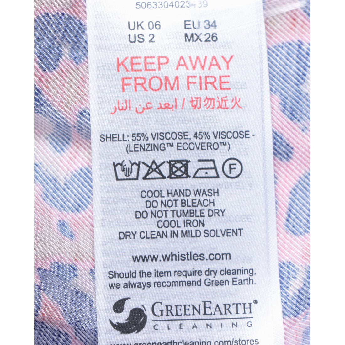 ウィッスルズ WHISTLES Mottled Leopard Midi Dress (Pink/Multi) Pink/Multi