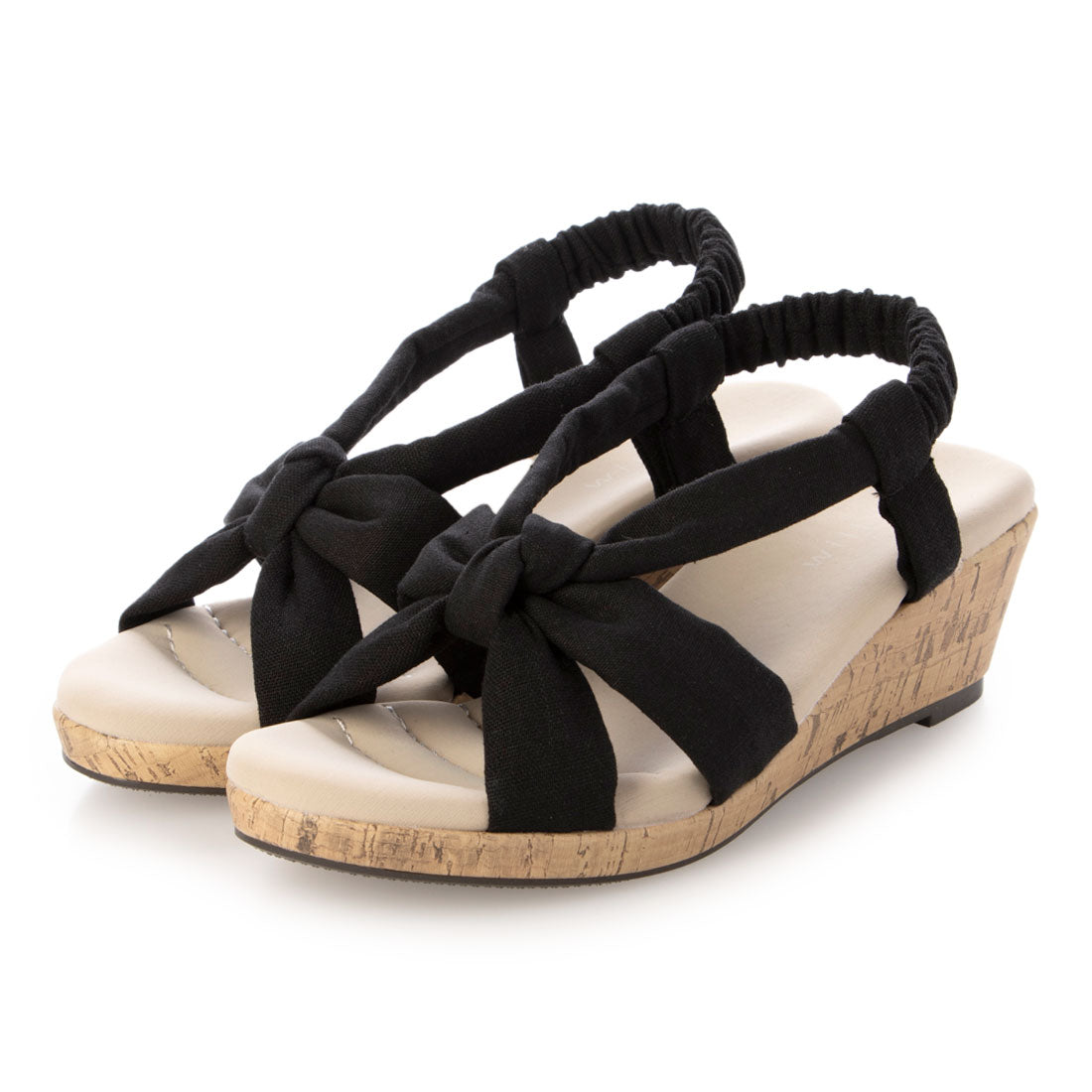 ウィルビー will be レディースカジュアルサンダル (BLK) BLK