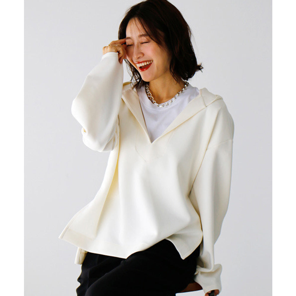 エーレスタイル Ehre style カジュアルに着ない大人顔パーカー重ね方おしゃれ伝授!