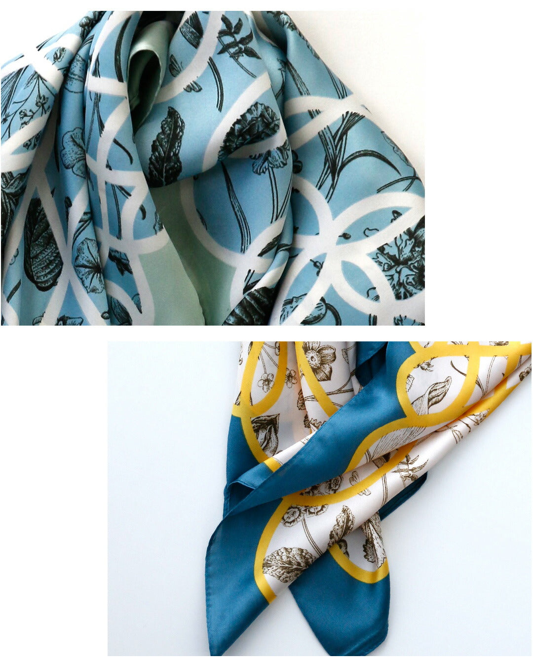 エーレスタイル Ehre style パッと目を惹く!垢ぬけスカーフ大人フラワー柄